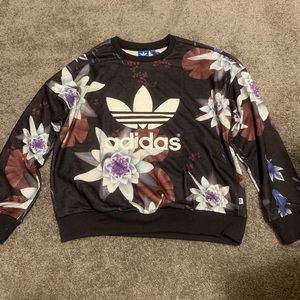 NWOT Adidas Lotus Print Sweatshirt